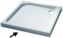 Huppe K Purano receveur de douche plint 1000 x 1000 mm - Nische blanc