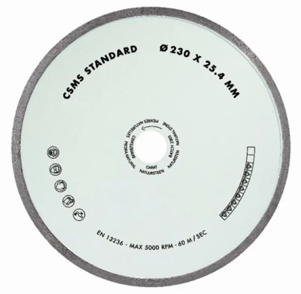 Carat Standard diamantdroogzaag tegels CSMS 125mmx22,2mm