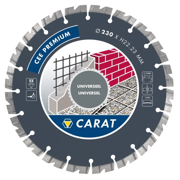 Carat Premium laser universele diamantzaag 115mmx22,23mm