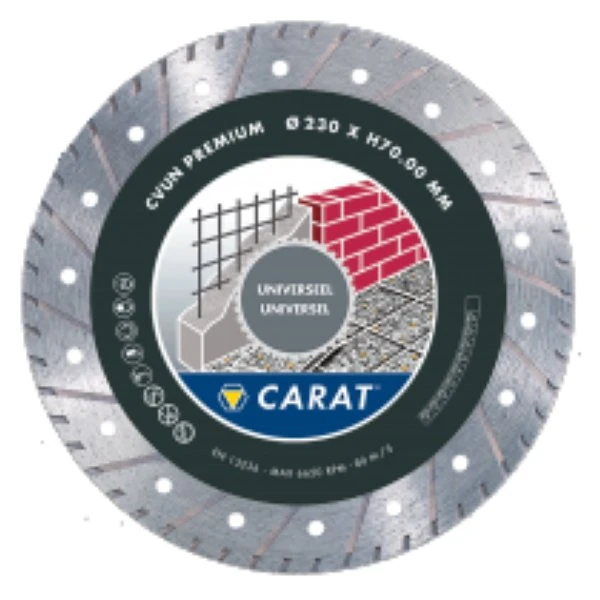 Carat Dual Premium universel disque diamanté pour le sciage et fraisage 125mmxM14