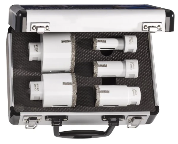 Carat EHS Brilliant tegel-/natuursteenborenset voor haakse slijper M14 x 20, 27, 35, 55 & 68 mm