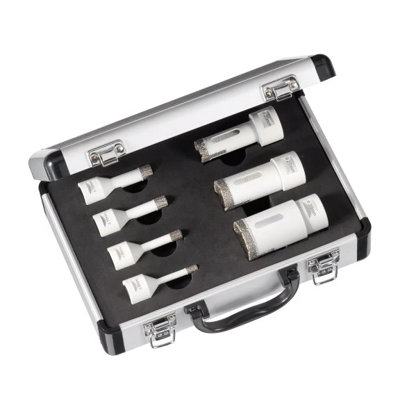 Carat EHS Brilliant tegel-/natuursteenborenset voor haakse slijper M14 x 6, 8, 10, 12, 20, 27 & 35 mm