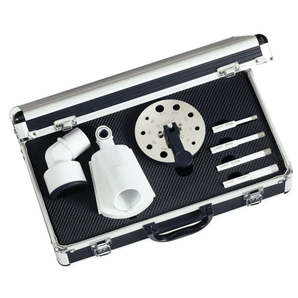 Carat ETDforet carrelage/pierre naturelle set 6pans x 6, 8, 10 & 12 mm - forage à sec- avec raccordement aspirateur