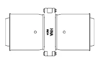 Henco SuperSize manchon FF 75 x 75 mm