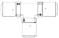 Henco SuperSize té 90° FFF 75 x 75 x 75 mm