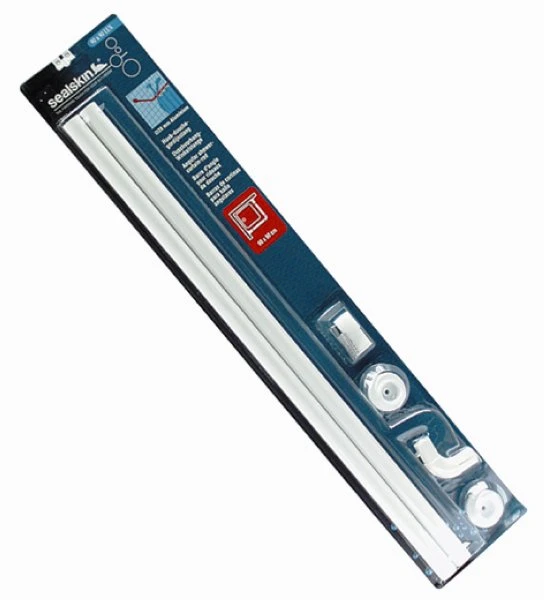CORAM Seallux hoek douchestang, 28mm 90x90cm wit