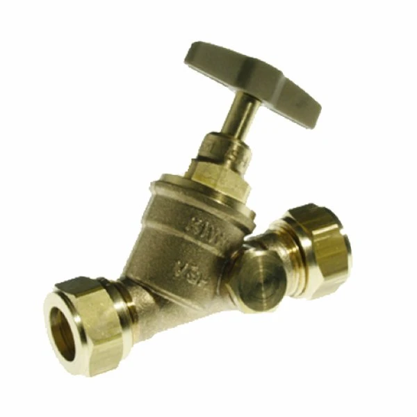 VSH Knel Water afsluitkraan met aftapopening FF 15 x 15 mm