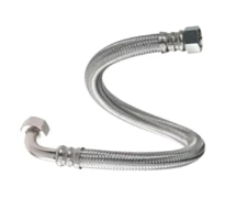 Fixaflex Superflex 25 inox flexible avec coude FF 4/4 x 4/4 - 600 mm - Max 90° C