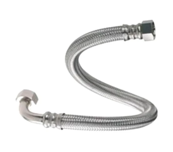 Fixaflex Superflex 25 inox flexibel met bocht FF 4/4 x 4/4 - 600 mm - Max 90° C