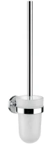 EMCO Polo porte-brosse cristal satiné steel chr modèle mural chromé