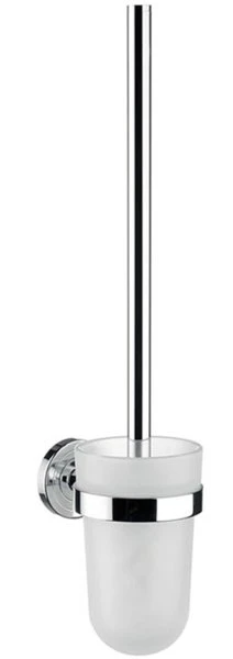EMCO Polo porte-brosse cristal satiné steel chr modèle mural chromé