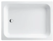 Bette receveur de douche acier émaillé 1000 x 1000 x 150 mm - blanc - plat