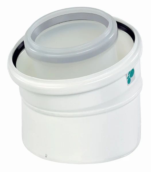 UBBINK Rolux bocht 80/125 - 15° MET/PP