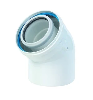 COURBE CONCENTRIQUE UBBINK ROLUX 60 X 100 aluminium/blanc pp 45degr