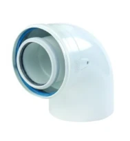 COURBE CONCENTRIQUE UBBINK ROLUX 80 X 125 aluminium/blanc pp 90degr
