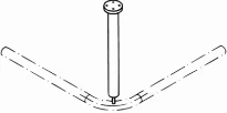 HEWI plafondsteun v stang 40cm