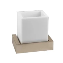 GESSI Rettangolo Accessories Porte-verre mural blanc. chromé
