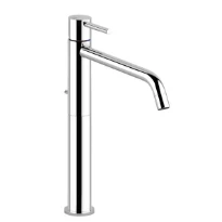 Gessi Via Tortona mitigeur lavabo rehaussé - chromé - avec vidage automatique - bec d'écoulement 211 mm