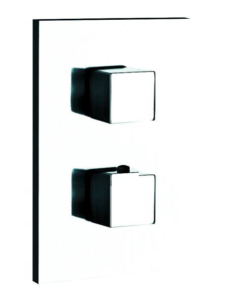 GESSI Rettangolo Shower kleurenset bad/dou inb thermost kr 2-weg chroom