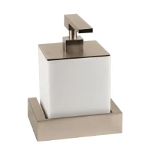 Gessi Inverso distributeur de savon mural - Chromé - blanc