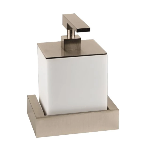 Gessi Inverso distributeur de savon mural - Chromé - blanc