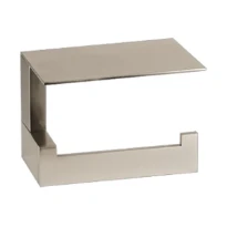 Gessi Rettangolo Accessoires porte-rouleau mural avec couvercle. chromé