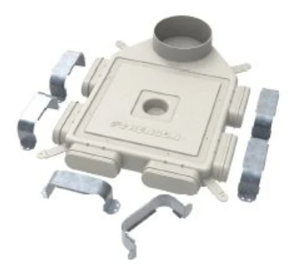DISTRIBUTEUR RENSON SYSTEEM D+ DELTA caisson 160mm - 6 piquages 140/60