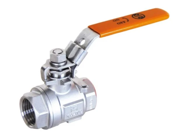 SFERACO 714 2-delige inox kogelafsluiter hoge temperatuur 1/2"