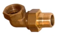 Messingfit raccord 3-pièces équerre 90° MF 3/4 x 3/4