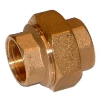 laiton raccord 3 pièces  1/2" Fx1/2" F