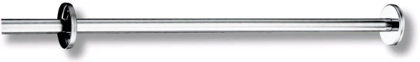 BARRE DE DOUCHE 100 - CM 2 CM inox brillant fixations invisibles - a raccourcir