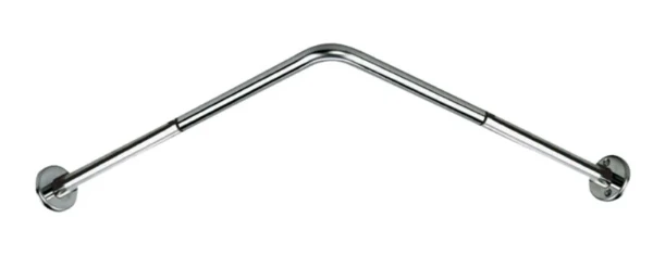 BARRE DE DOUCHE ANGULAIRE 70-90 - 20MM X 16MM inox inox 304 . porte rideaux d'angle réglable