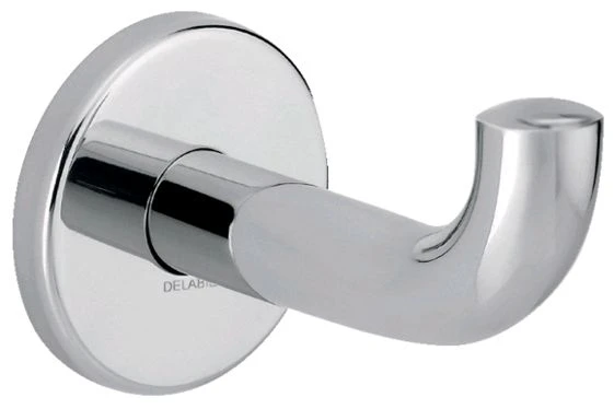 PORTE MANTEAU DELABIE 62 - 100 o 20MM inox . poli brillant fixation invisible
