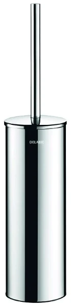 DELABIE toiletborstelh m.deksel staand gepolijst 410x90mm gepolijst