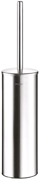 DELABIE porte-balai WC avec couvercle\mur en acier inoxydable satiné 410x90mm mat