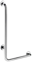 Delabie barre de maintien en L 750 x 450 mm diam 30 mm - inox poli brillant - modèle à droite