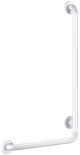 POIGNEE DELABIE 450MM - 750MM ! 32 blanc modèle équerre 90° Nylon - Incl. Fixation de RVS
