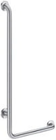 DELABIE L-vormige greep rechts gesatineerd 1150x450 - dia 32mm mat rvs