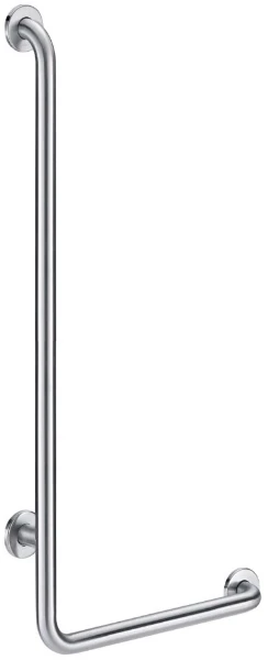 DELABIE L-vormige greep rechts gesatineerd 1150x450 - dia 32mm mat rvs