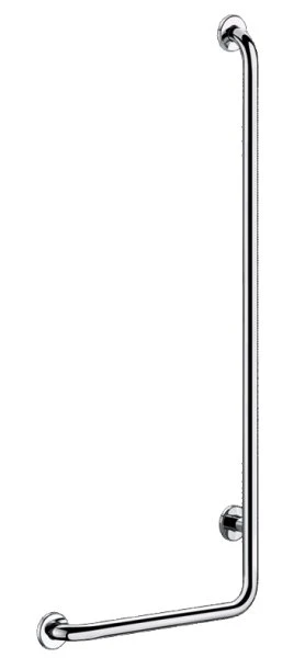 DELABIE Barre de maintien en L gauche polie 1150x450 - dia 32mm polie