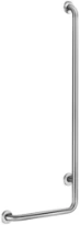 DELABIE L-vormige greep links gesatineerd 1150x450 - dia 32mm mat rvs