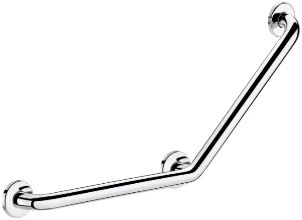 Delabie barre à 135° 3 points fix 400x400 - dia 32mm inox poli brillant