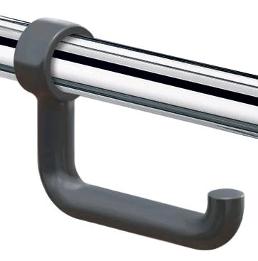 Delabie porte rouleau 152 - 107 ! 20 mm ral 7016 gris anthracite nylon pour poignée