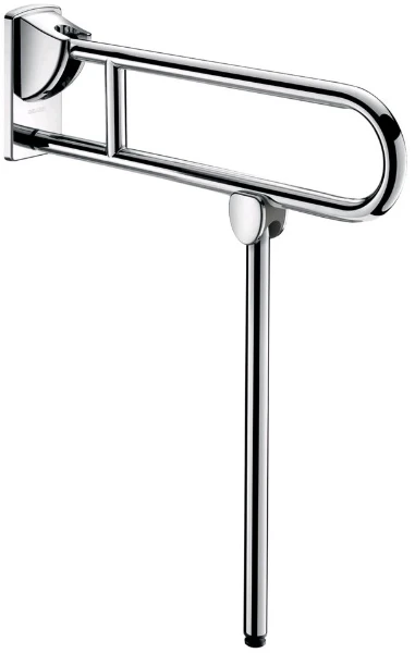 510162P DELABIE opklapbare greep met voet gepolijst 650mm gepolijst