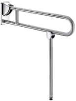 DELABIE opklapbare greep met voet gesatineerd 850mm mat rvs