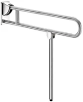 DELABIE opklapbare greep met voet gesatineerd 900mm mat rvs