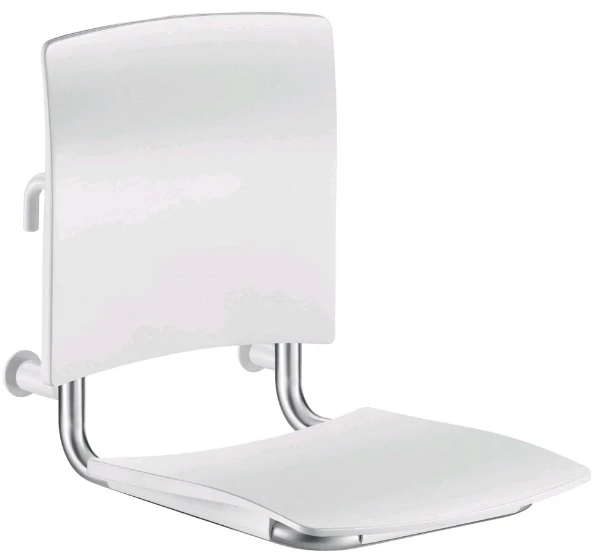 DOUCHE ZITJE 32 MM gesatineerd 420 - 590 o 510 ! CM rvs afneembaar op te hangen, extra comfort