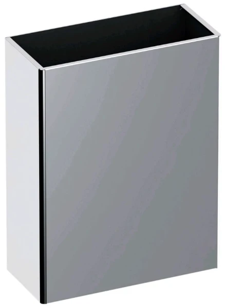 DELABIE afvalbak zonder deksel 25 liter gesatineerd 155x355x460 mm mat rvs