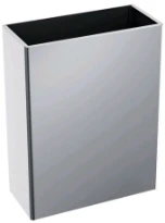 DELABIE afvalbak zonder deksel 38 liter gesatineerd 160x400x590 mm mat rvs