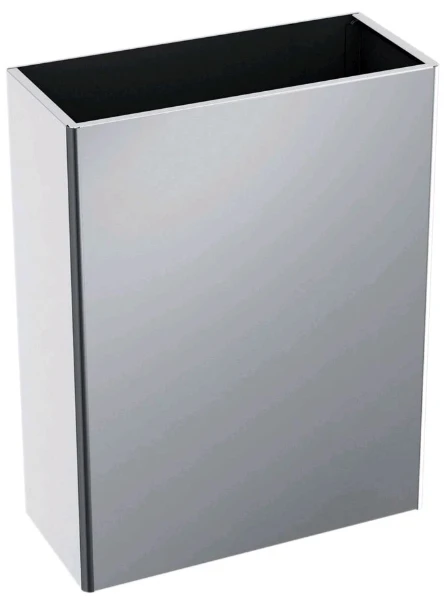 DELABIE afvalbak zonder deksel 38 liter gesatineerd 160x400x590 mm mat rvs
